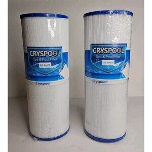 Cryspool® 04075 Spa Hot Tub Filter, 50 Sq. Ft Spa Filter Cartridge Sealed 2 Pack